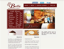 Tablet Screenshot of cafebellabistro.com